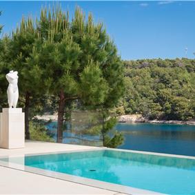 Luxury 6 Bedroom Brac Island Beach Front Villa With Heated Infinity Pool and lift near Sumartin sleeps 12